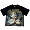 Blind Cupid Rhinestone tee Black