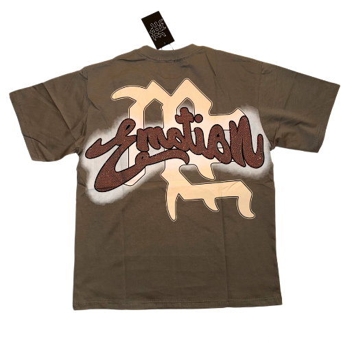 CROPPED 'BLINDED' TEE GREY