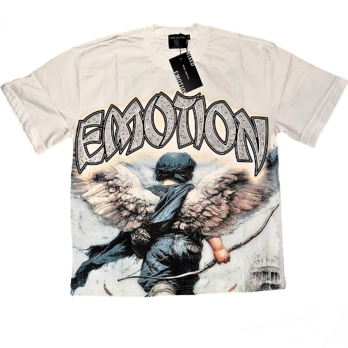 RHINESTONE ARCH ANGEL TEE WHITE