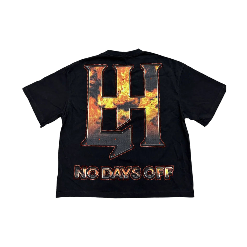 The Angel Rhinestone tee Black