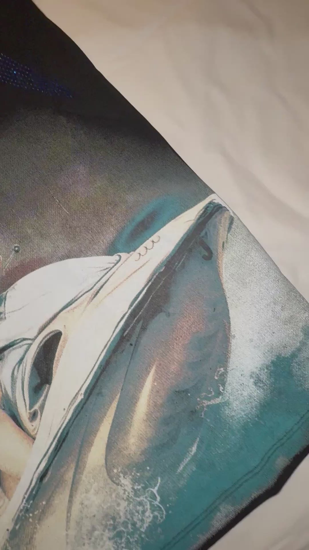 BLACK ‘JETSKI’ RHINESTONE TEE