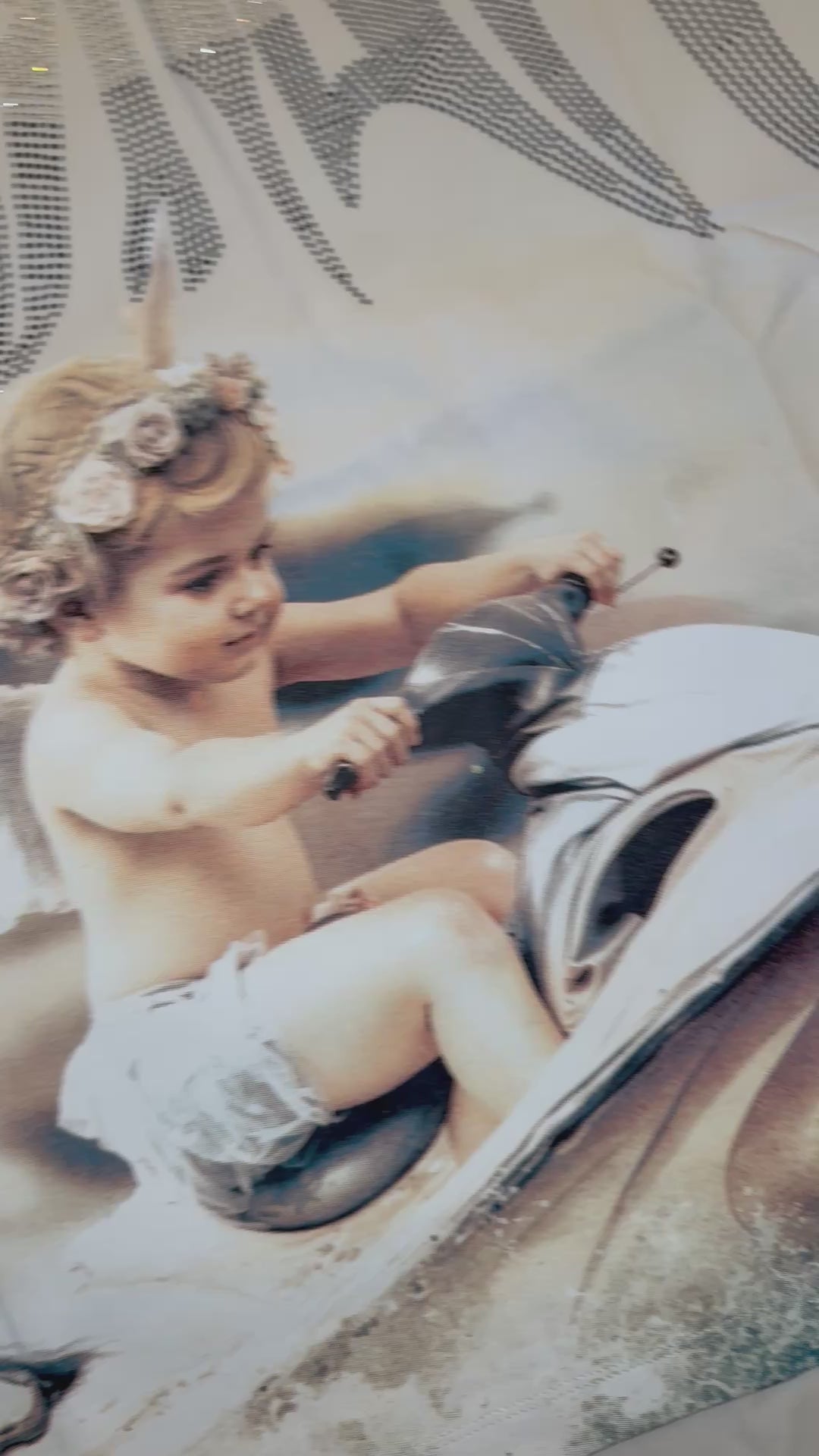 WHITE ‘JETSKI’ RHINESTONE TEE