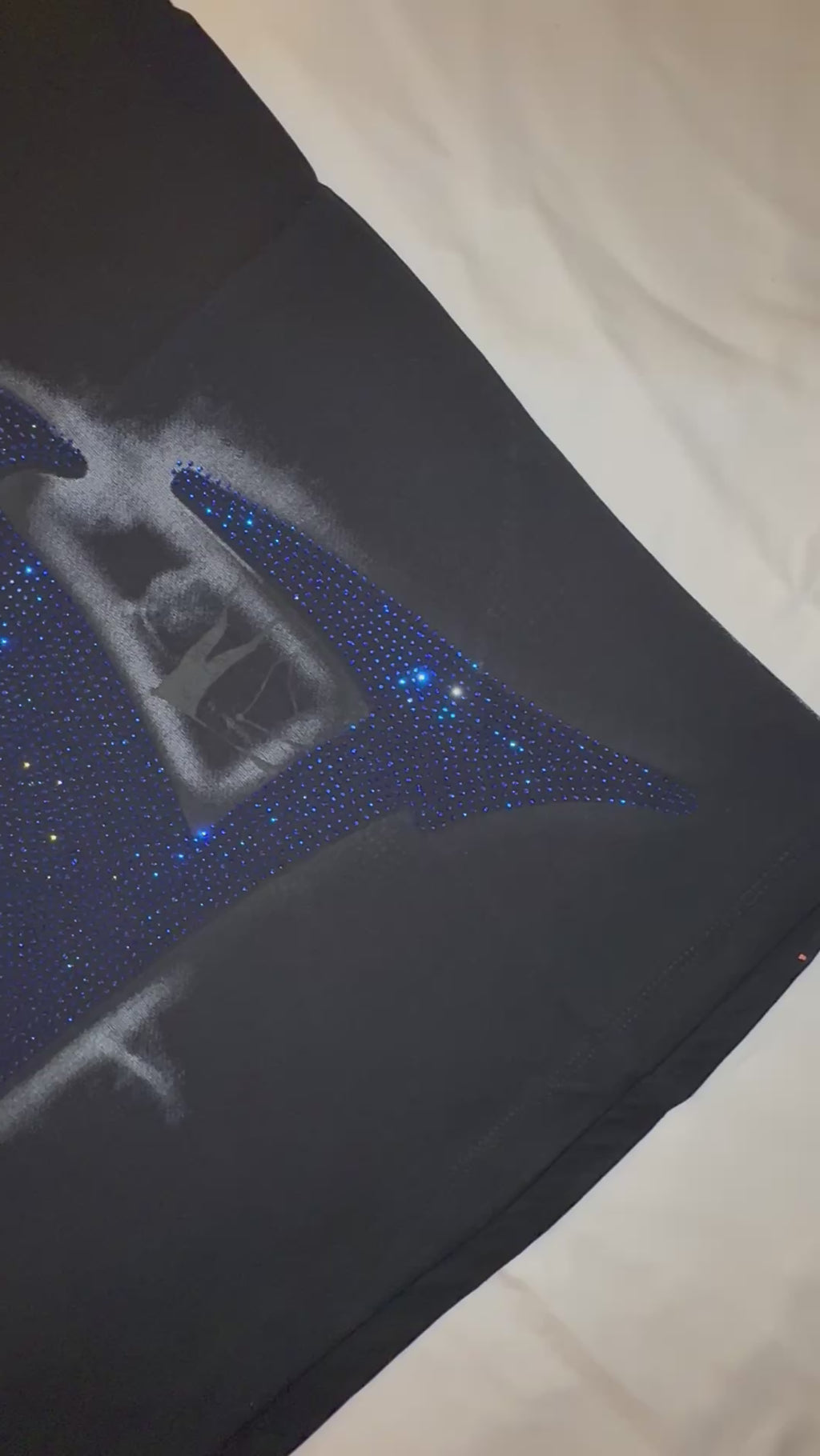 BLACK ‘JETSKI’ RHINESTONE TEE