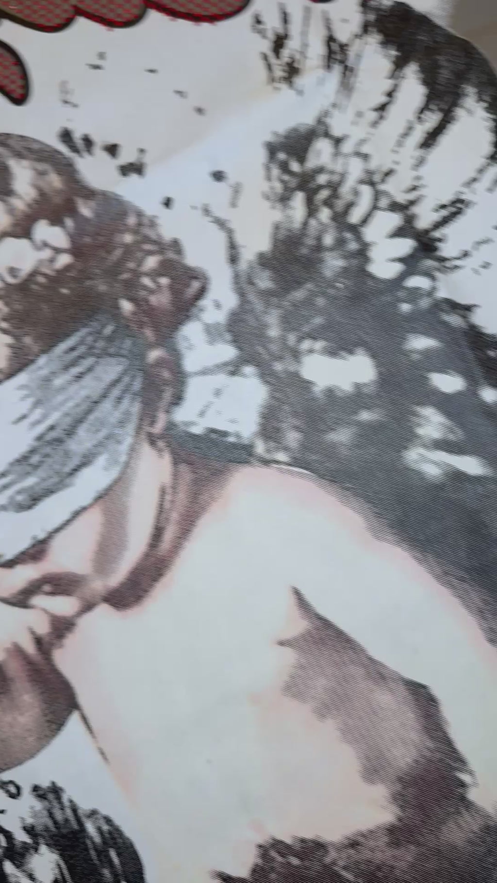 CROPPED 'BLINDED' TEE GREY