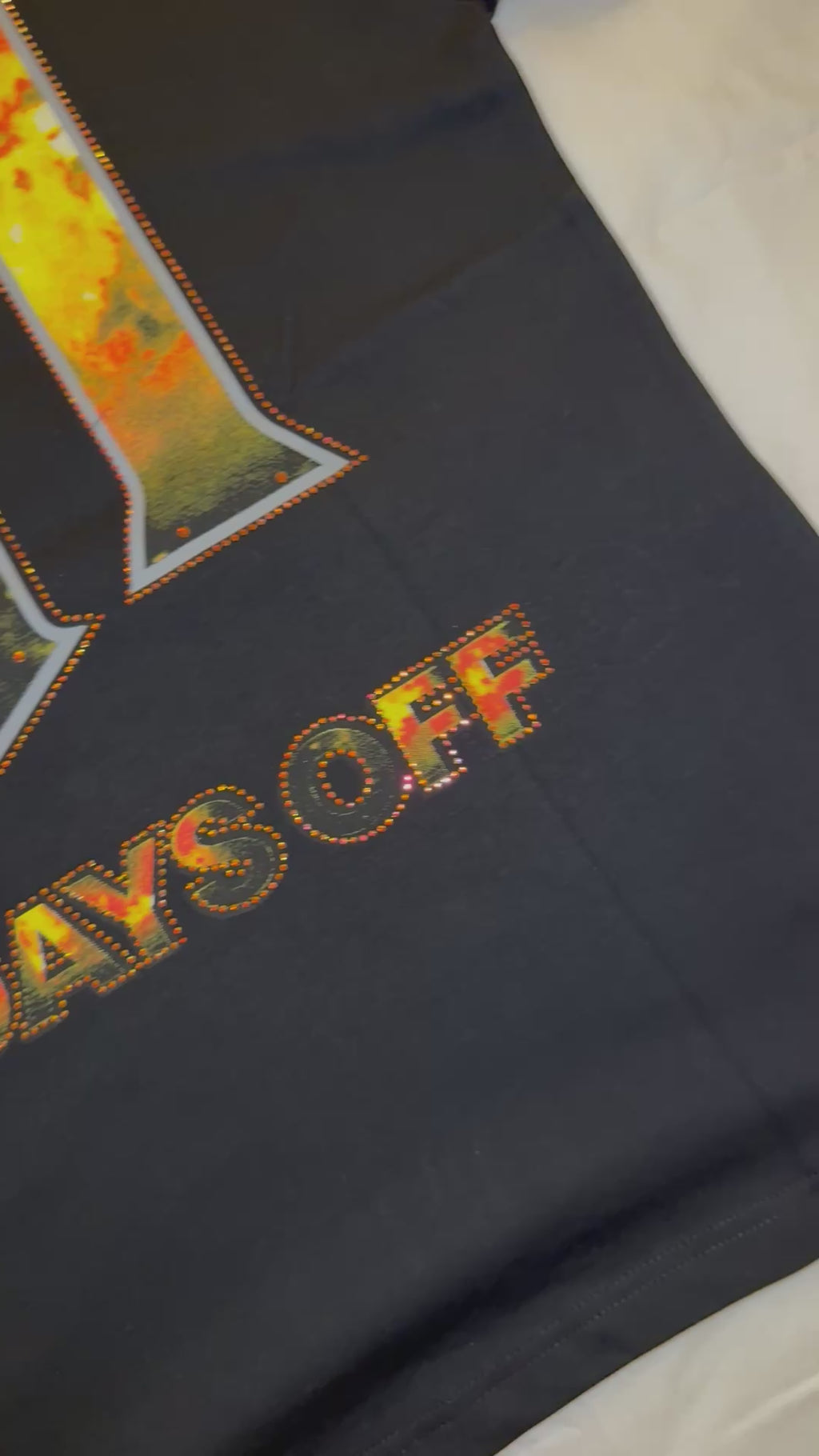 The Angel Rhinestone tee Black