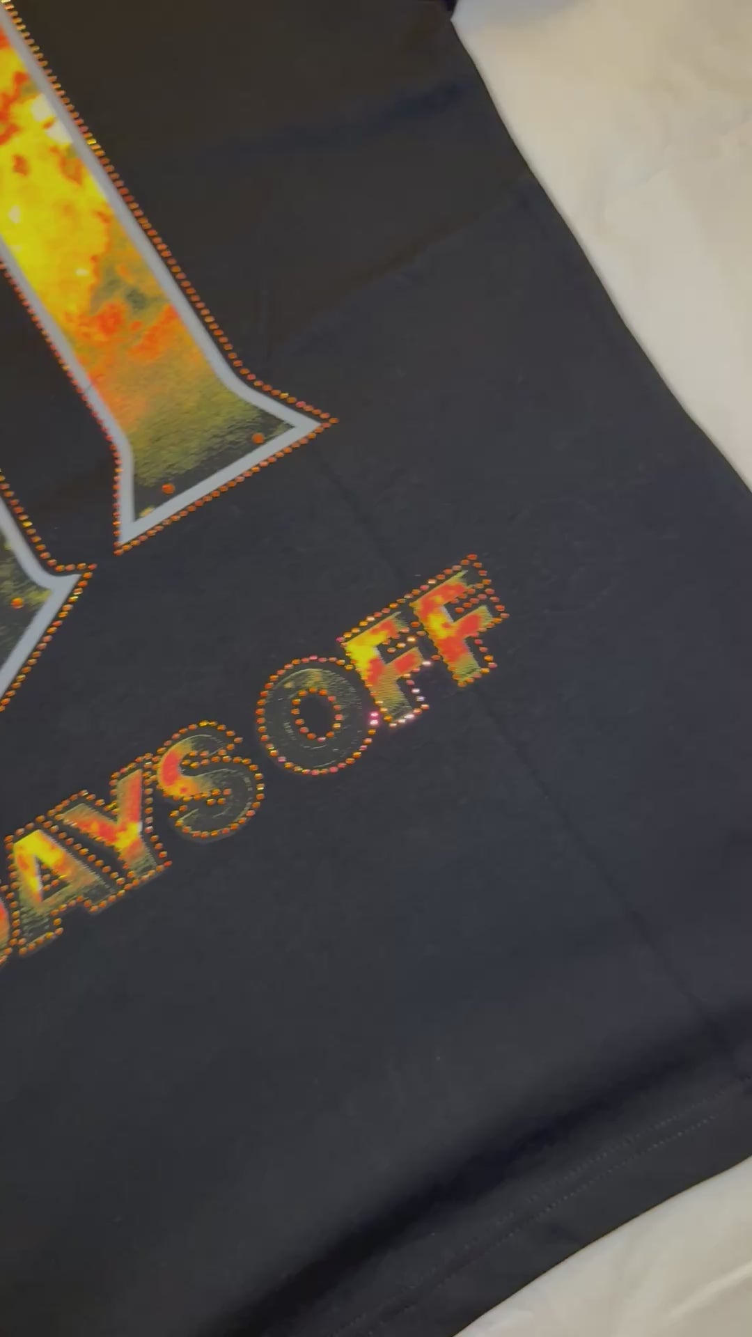 The Angel Rhinestone tee Black